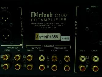 MCINTOSH C100 PRE AMPLIFIER