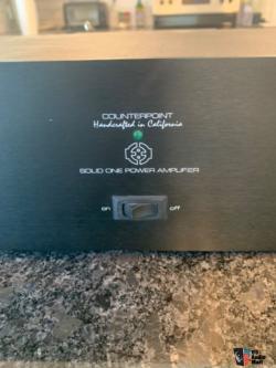 Counterpoint Solid One Power Amplifier + Counterpoint SA-1000E Dual Dhannel Hybrid Preamplifier